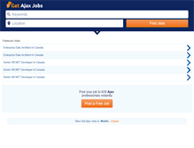 Tablet Screenshot of getajaxjobs.com